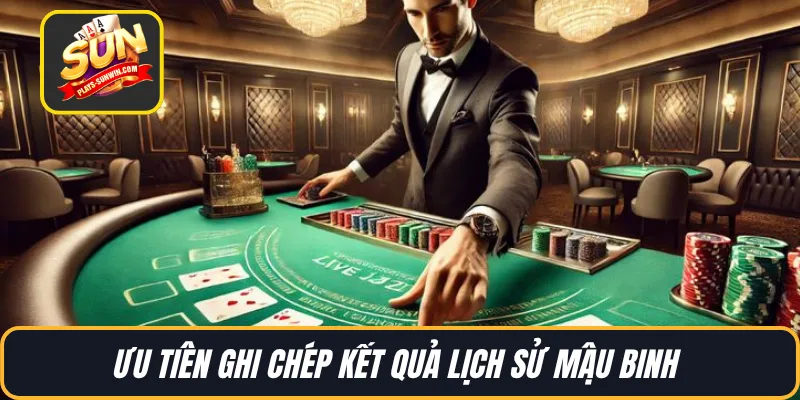 Ưu tiên ghi chép kết quả lịch sử Mậu Binh 